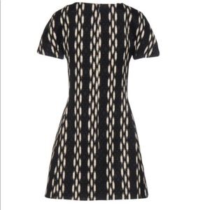 Eggs black and white dress